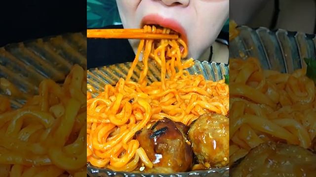 ASMR Ramen korean spicy yummy eating смотреть онлайн