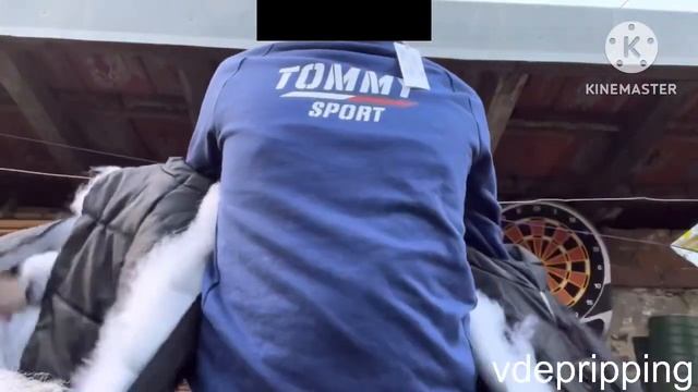 Ripping new Umbro downjacket, Hilfiger sweatshirt and J&J tee смотреть онлайн