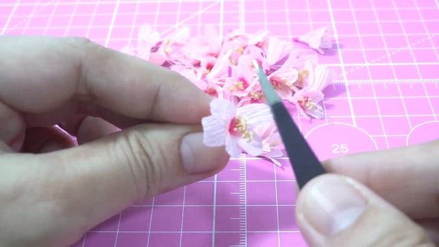 DIY How to Make a Miniature Cherry Blossom Tree (Crepe Paper) - Tutorial смотреть онлайн