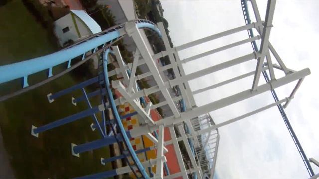 Granpus Jet Roller Coaster POV Vekoma Suspended Mitsui Greenland Japan HD 1080 смотреть онлайн