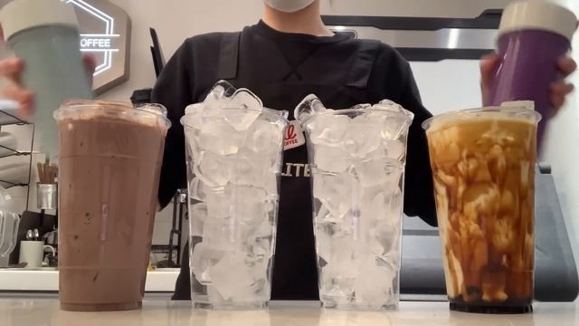 (Sub)🩵🫧!!카페브이로그 40분 모아보기!!🫧🩵 / Cafe Vlog Collection / Asmr / 40mins Cafe Vlog