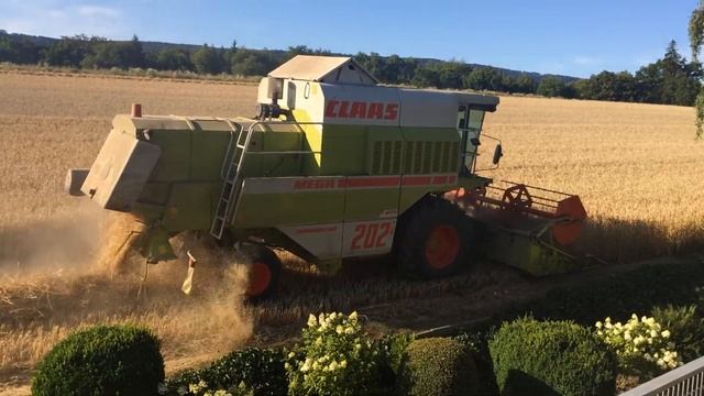 Combine Harvester Claas Mega Dominator 202 смотреть онлайн