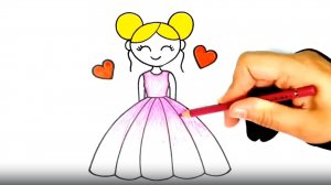 КАК НАРИСОВАТЬ ЛЕГКО ДЕВОЧКУ ИЛИ КУКОЛКУ  ЛЕГКО ШАГ ЗА ШАГОМ