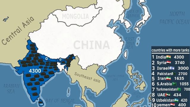 how many tanks do Asian countries have? смотреть онлайн