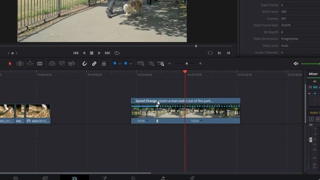 Slow Motion - Change Footage Speed in Davinci Resolve смотреть онлайн