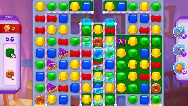 HomeScapes Level 3346 No Boosters (10 Moves)