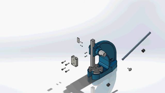 Arbor Press Disassembly Solidworks смотреть онлайн