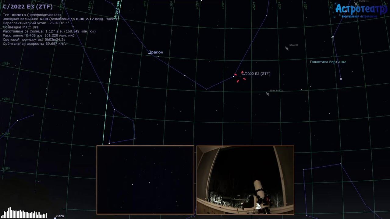 Наблюдения объектов глубокого космоса методом Электронной астрономии (EAA)