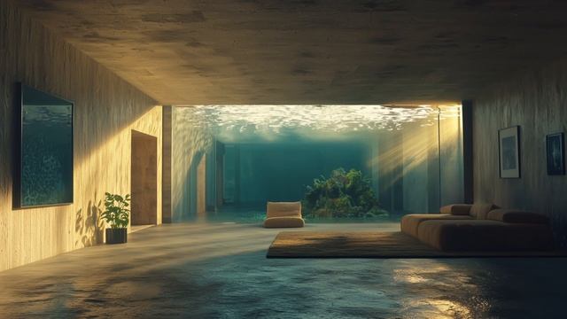 Brutalist Ambient  Living Room  Private