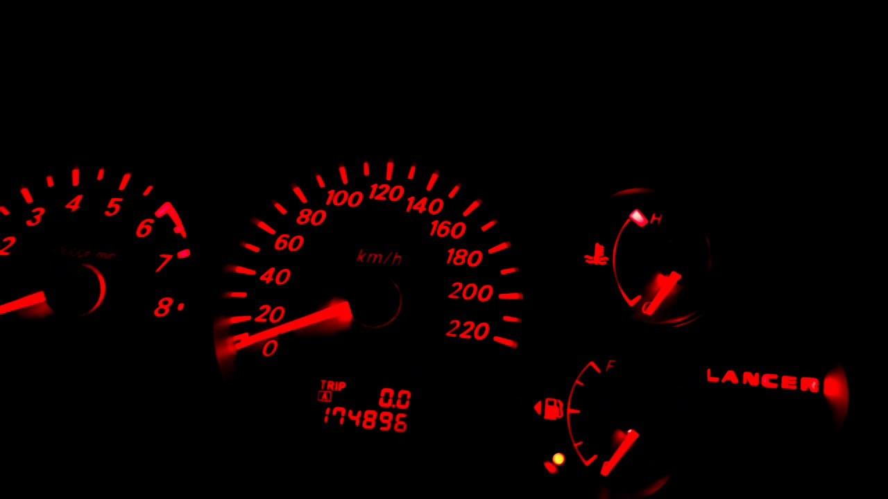 Mitsubishi Lancer 9 или краснее красного подсветка панели приборов Пересвет смотреть онлайн