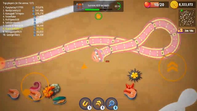 WormsZone.io Pirate Day Mode смотреть онлайн