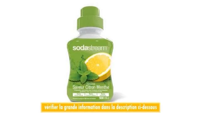 Sodastream 30061148 Concentre Citron Menthe pour Machine Sodas Vert 500 ml смотреть онлайн