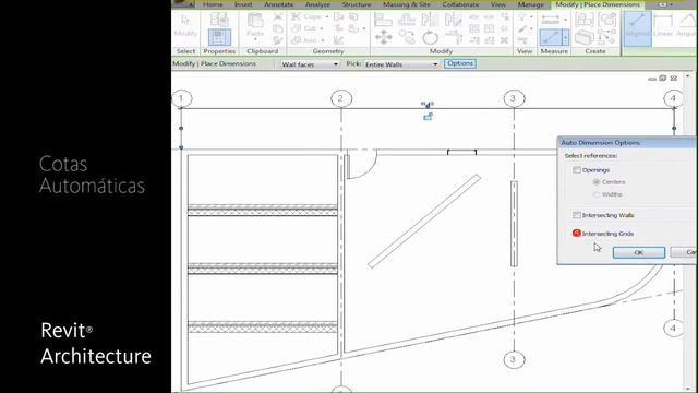 REVIT ARCHITECTURAL - cotas automaticas смотреть онлайн
