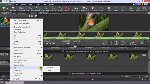 07 VideoPad Come capovolgere un video смотреть онлайн