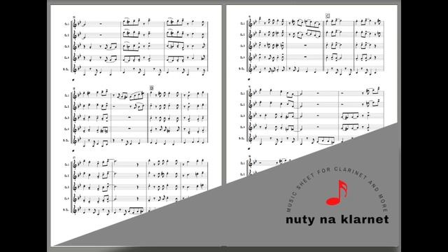Rockin' Around The Christmas Tree - by Johnny Marks - [Clarinet Quintet] - Sheet Music смотреть онлайн