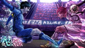 битва рина и сае ( azure latch)