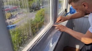 Тонировка балкона атермальной пленкой