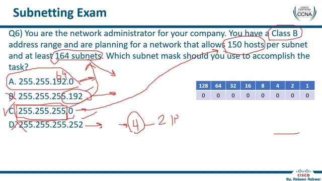 Cisco CCNA Course 200-301 Part: 10.1 | Subnetting Exam | بەشی ١٠.١ CCNA کۆرسی смотреть онлайн