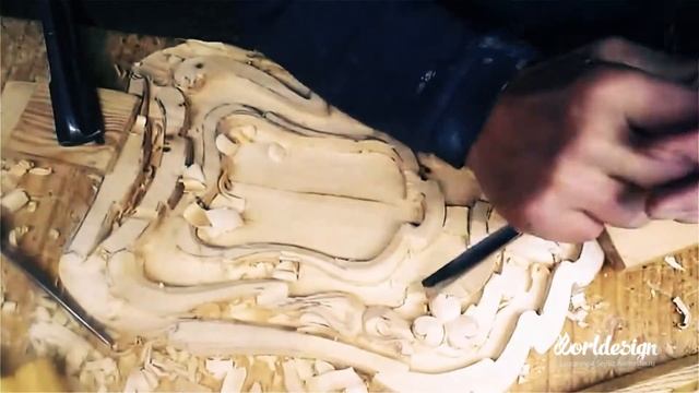 Woodcarving Baroque Element ►► Timelapse Резьба по дереву Барокко Элемент