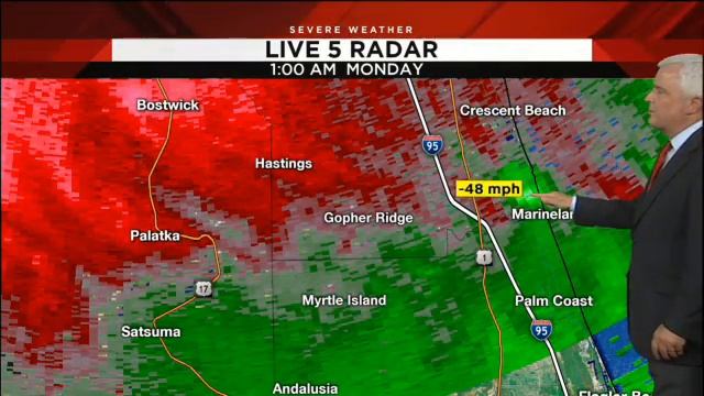 John Gaughan mentions radar-indicated tornado at 1:05 a.m. Monday смотреть онлайн