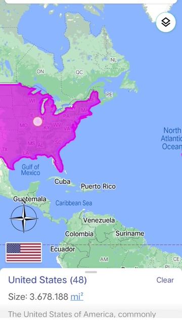 Comparing Greenland to USA #shorts #geography смотреть онлайн