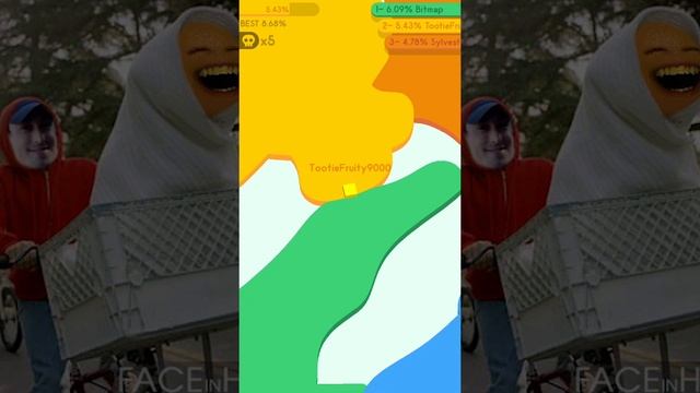 Annoying Orange Eats Everyone!!! [PAPER.io 2] смотреть онлайн
