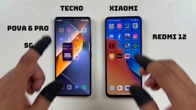 Tecno Pova 6 Pro 5G vs Xiaomi Redmi 12 Speed Test | Live смотреть онлайн