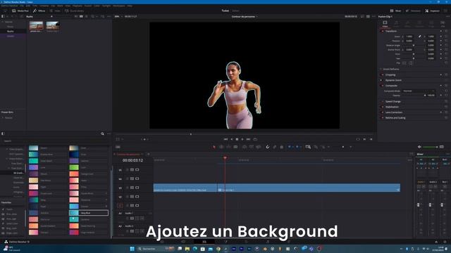 Freeze frame et contour sur DaVinci Resolve // En français смотреть онлайн