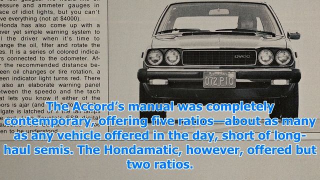 Feature flashback: 1976 honda accord смотреть онлайн