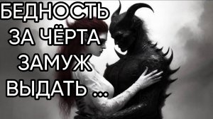 БЕДНОСТЬ ЗА ЧЁРТА ЗАМУЖ ВЫДАТЬ ...ДЛЯ ВСЕХ...