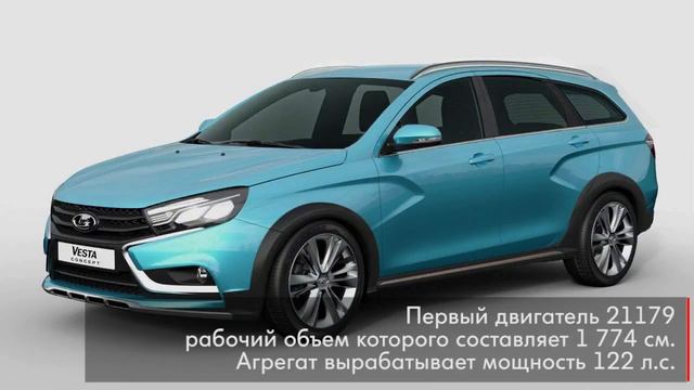 LADA Vesta SW и LADA Vesta SW Cross будут комплектоваться двумя двигателями смотреть онлайн