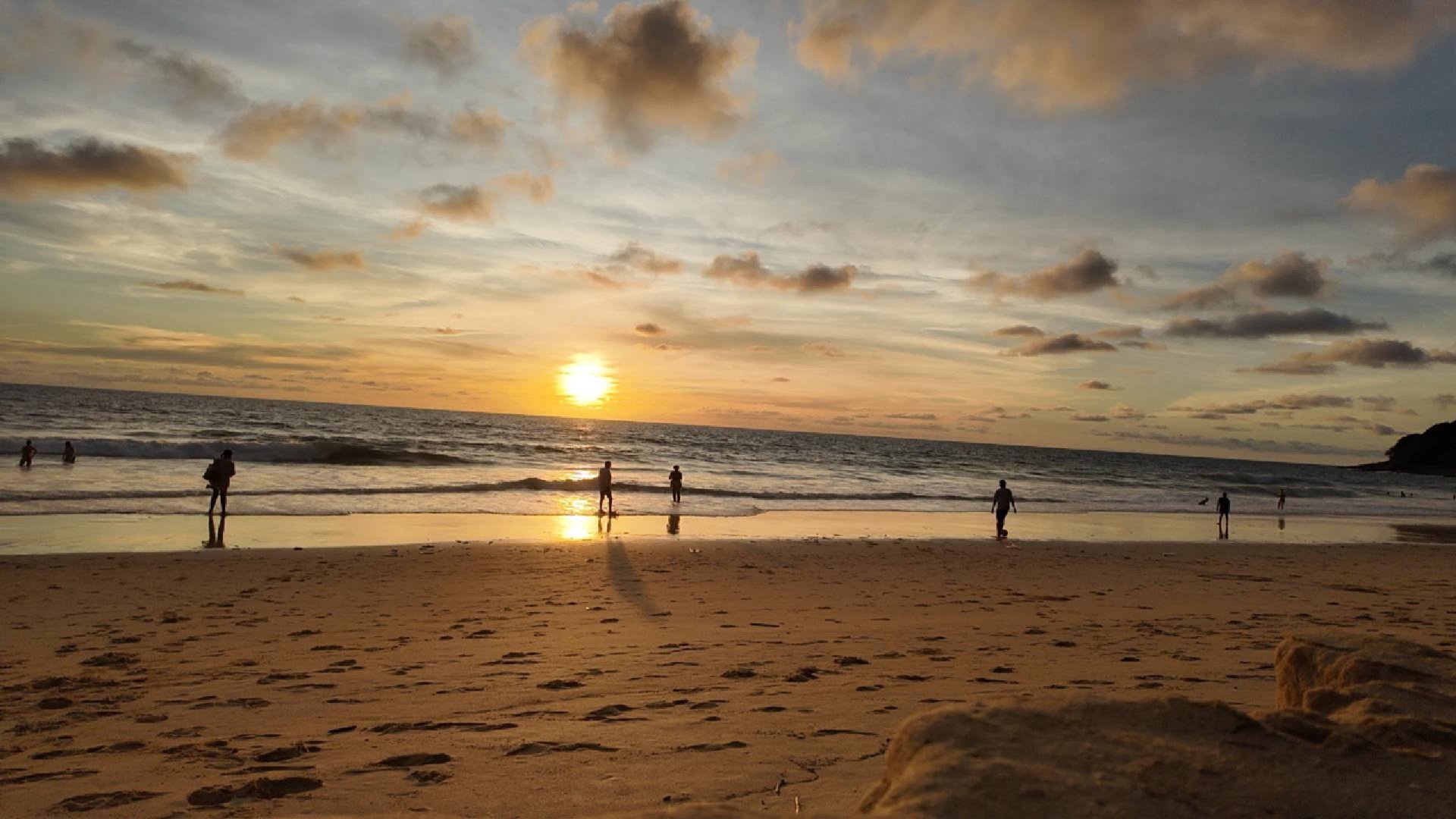 Релаксирующий закат на пляже смотреть онлайн