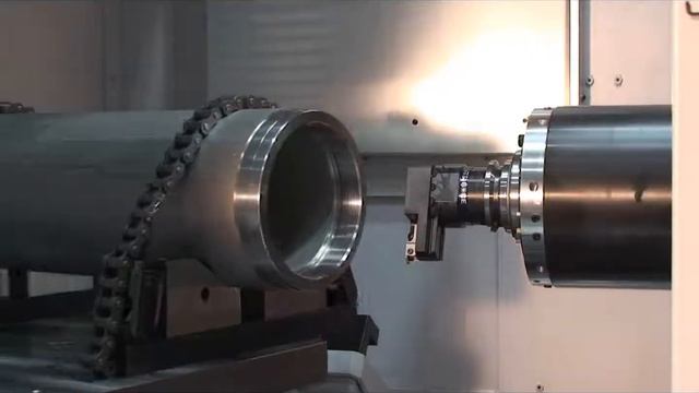 Обработка эксцентрикового корпуса на MA-600 HB/OKUMA смотреть онлайн