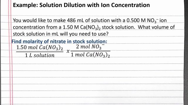 CHEM 101 - Solution dilution with ion concentration смотреть онлайн