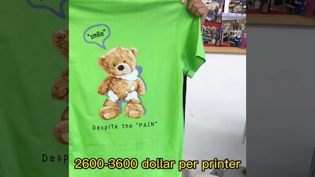 Funsun DTF cloth printer:Perfect print color, washable,easy operate,high speed,big profit ! смотреть онлайн