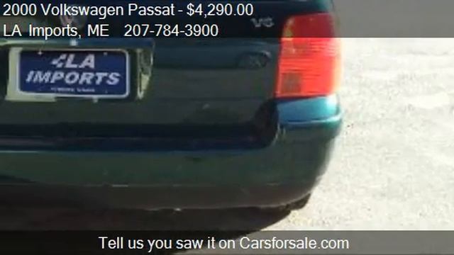 2000 Volkswagen Passat GLS V6 - for sale in Auburn, ME 04210 смотреть онлайн
