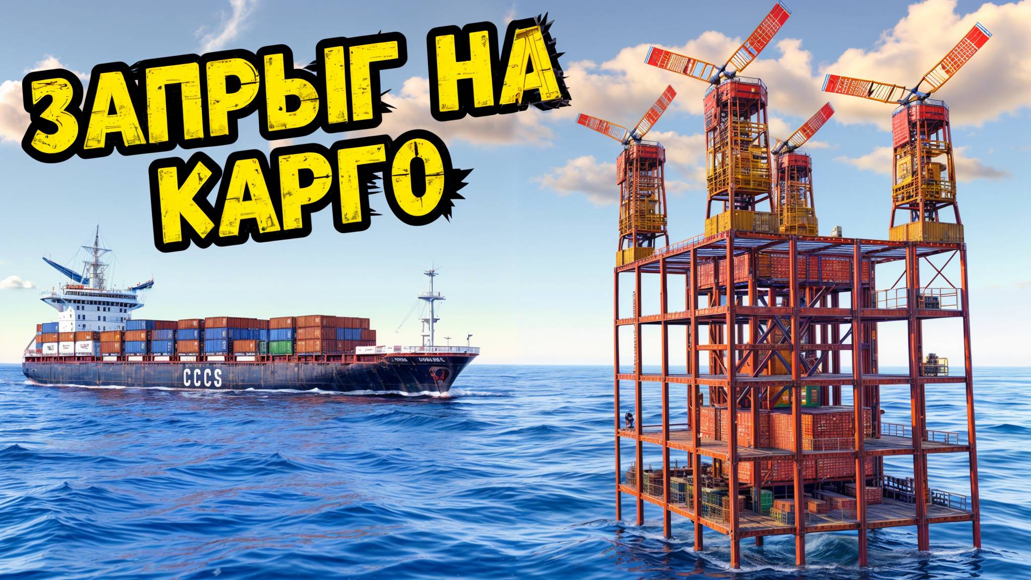 ЗАПРЫГ НА КАРГО или СОЛО ВЫЖИВАНИЕ В БУНКЕРЕ НА ВОДЕ в РАСТ/RUST! @Arthur_Berdankin смотреть онлайн