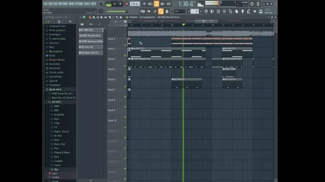 РАЗБОР ТРЕКА/КАК СДЕЛАТЬ kostromin - Моя голова винтом ЗА 9 МИНУТ! FL Studio 20. смотреть онлайн