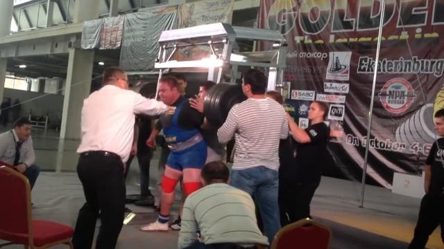 Timur Gadiev, squat 450 kg (Single Ply), Golden Tiger 2013 смотреть онлайн