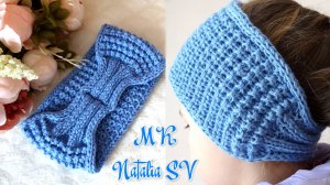 Повязка на голову. Самая удобная и практичная🦋 Мастер - класс