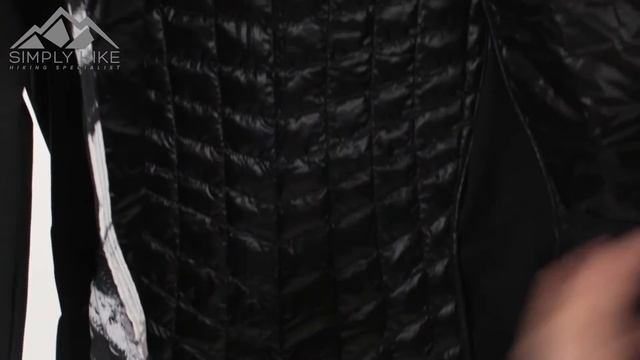 The North Face Womens ThermoBall Hybrid Hoodie TNF Black Print - www.simplyhike.co.uk смотреть онлайн