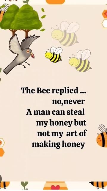 Short stories|Bird and Bee|Moral stories in English|with Hindi translation #shorts #stories смотреть онлайн