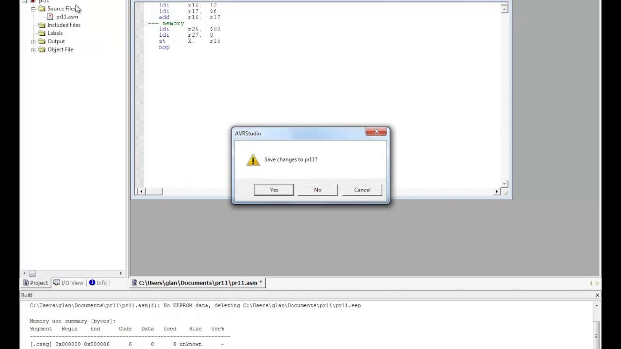 Лекция 326. Atmega 8 среда отладки