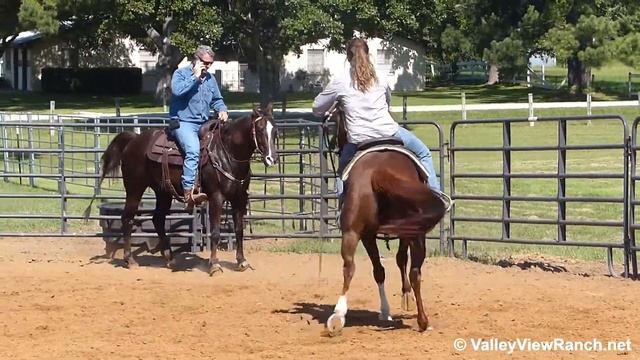Three Fingers O Lena - riding in outdoor arena #2 - Valley View Ranch смотреть онлайн