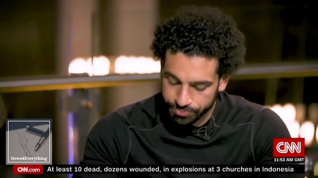 Mohamed Salah exclusive interview for CNN смотреть онлайн