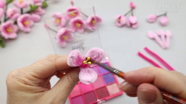 🌸САКУРА своими руками 🌸Цветы из синельной проволоки/Pipe Cleaner Flowers DIY