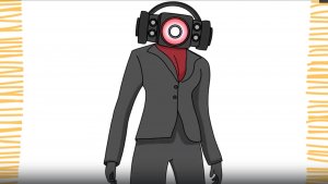 Как нарисовать женщину-оратора | Туалет Скибиди | Легкий