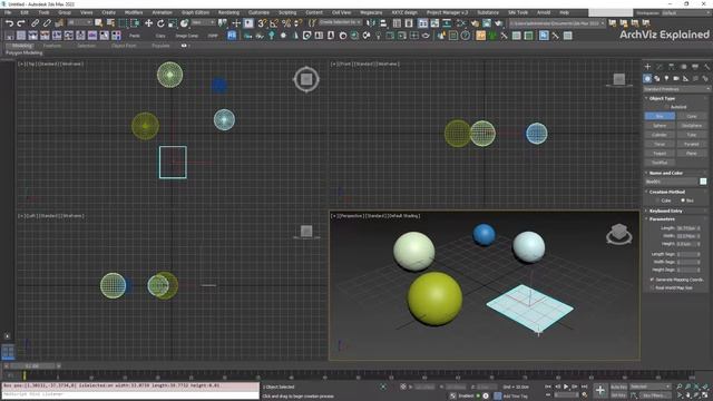 How to Create Primitive Objects in 3dsmax Using the Mouse смотреть онлайн