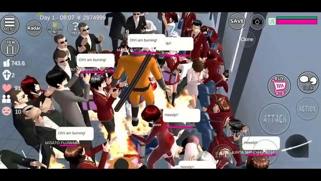 We All Attacked The Yakuza Office Himawari | Sakura School Simulator