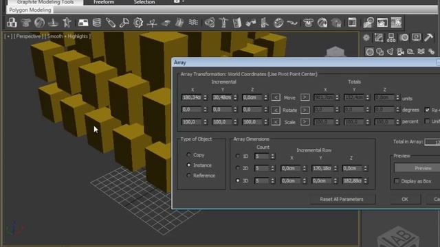 Video corso Autodesk 3ds Max 2011 - Array di oggetti смотреть онлайн